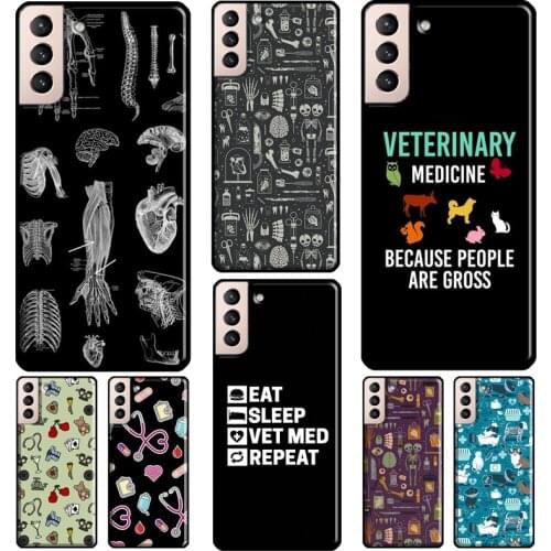 X-Ray Veterinary Medicine Phone Case For Samsung Galaxy S21 S20 Ultra Note 20 Note 10 S8 S9 S10 Plus S20 FE Coque