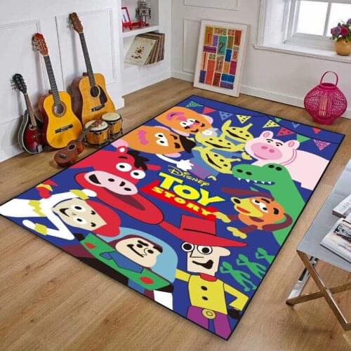 Disney Toy Story Buzz Lightyear Boys Girls Bedroom Gift Decor Kid Game Anti Slip Floor Mats Bathroom Door Living Room Carpet Rug