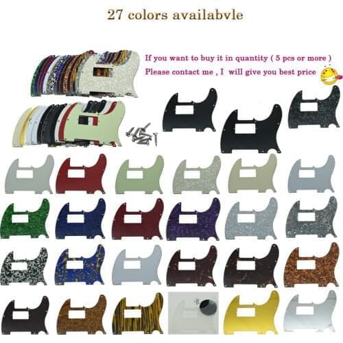 KAISH Tele Humbucker Pickguard with screws Scratch Plate Various Colors for Telecaster Guitar