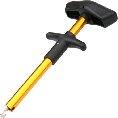 Lightweight T-Shaped Fishing Lure Remover Aluminum Tube Hooks Detacher Portable Fish Hooks Out Extractor Fishing Accessories