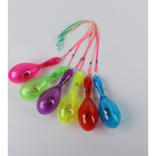 New Electric Light Up Luminous Sand Hammer Children Kids Rattles Hand Bell Novelty Sounding Toys Party Concert Accessories Gifts