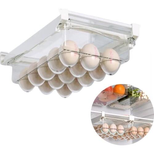 Transparent Refrigerator Organizer Bin Storage Box Compartment Refrigerator Drawer Fridge Storage Bin Containers Pantry Freezer