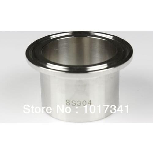 Sanitary Ferrule1.5" TC Long, 3A Standard, Stainless Clover Fitting, Homebrew Fitting