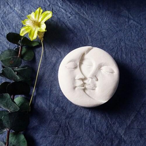 Candle Silicone Mold Creative Yin-Yang Candle Mould Face Design Aromatherapy Soap Mold Handmade Diy Gift