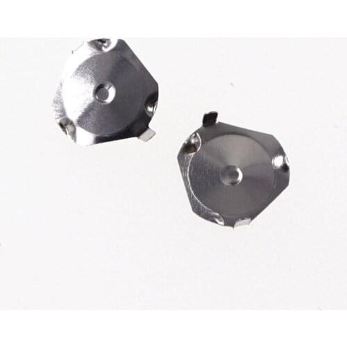 1000pcs 6.0mm Diameter triangle tactile metal domes 2 legs 400 gf leg height 1.5mm snap dome switch by express