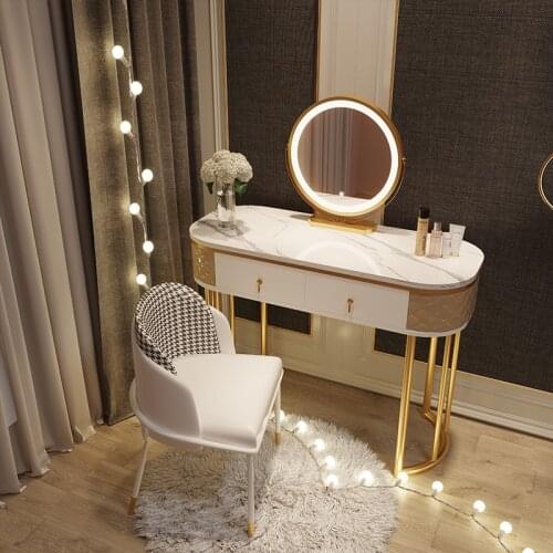 Dressing Table Bedroom Furniture Small Apartment Light Luxury Modern Minimalist Storage Cabinet One Dressing Table Vanity Set