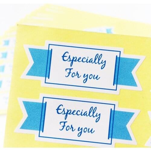 150pcs/lot Vintage "Especially for you" Flag series Seal Adhesive Sticker For DIY Package Label Sealing Sticker Scrapbooking