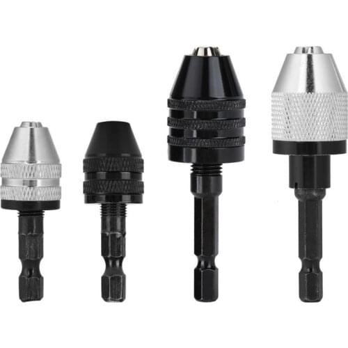 Drill Chuck Keyless Hex Drill Bits Adapter Shaft Chuck Clamp 6.5mm Electric Screwdriver Drill Chuck Adapter Quick Change