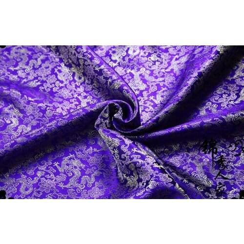 011 DIY Garment Sewing Supplies & Fabrics Brocade and Satin Fabric Dragon Series ofTang Qipao Silk and Satin Fabrics