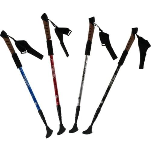 1pc Ultra-light Telescopic Folding Trekking Poles Walking Poles Mountain Climbing Equipment Walking Stick Outdoor Equipment