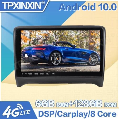 6+128G Android 10 For Audi TT MK2 8J 2006-2012 Car GPS Navigation Radio Stereo Multimedia Player HeatUnit