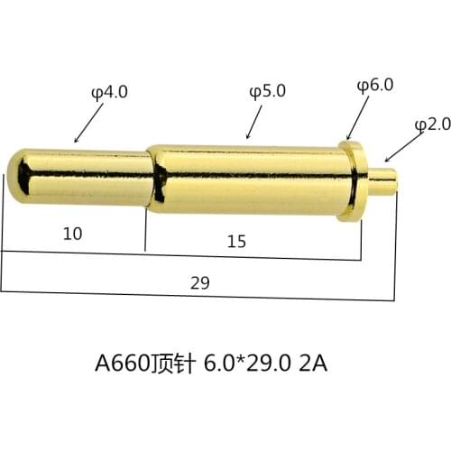 Antenna Thimble Current Pin Test Probe Plug-in Welding Pogo Pin Connector Double Row Spring Pin A660