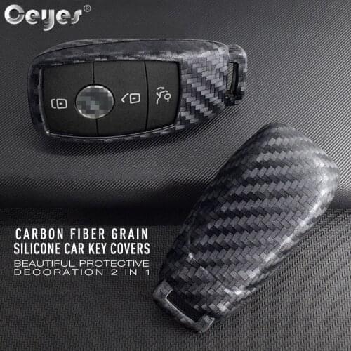 Ceyes 1pc Car Accessories Styling Protection Shells Decoration Cover Case For Mercedes Benz 2017 E Class W213 2018 S 3 4 Buttons