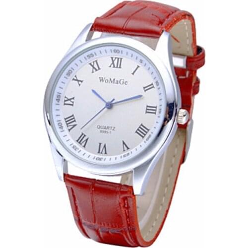 Fashion Red Leather Watches Women Casual Quartz Watch Business Ladies Dress Wrist Watch Female Charm Clock Relogio Feminino 2019