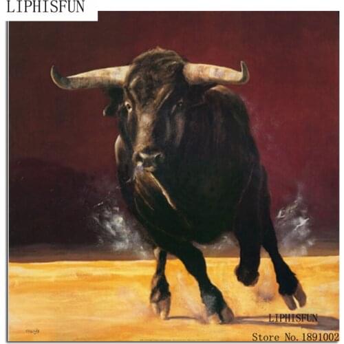 Black Bull 5d Diy Full Drill Diamond Painting Cross Stitch Pictures Of Rhinestones Embroidery Home Decor