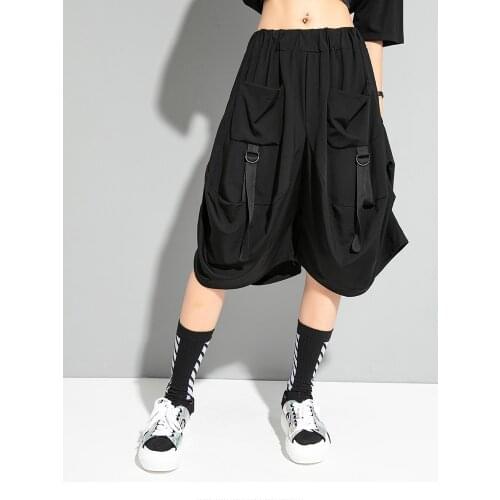 European fashion brand niche design personalized ribbon bract casual pants