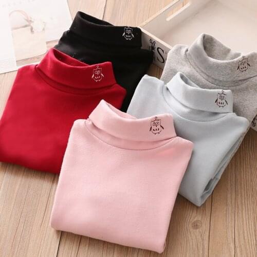 Toddler Baby Turtleneck T Shirt 2020 Autumn Winter New Fashion Cotton Solid Warm Bottoming Shirt for Boys Girls Kids Clothing