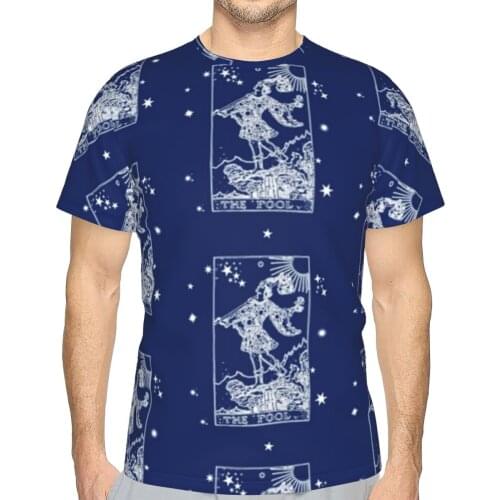 Tarot T Shirt Cute Polyester Basic T-Shirt Short Sleeve Graphic Tshirt Oversize Man