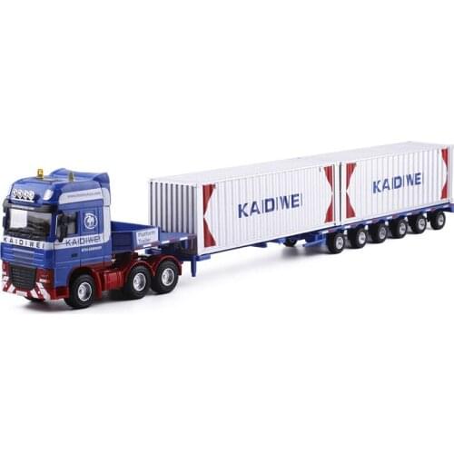 KAIDIWEI 1:50 Metal Alloy Transporter Model Car Heavy Transport Vehicle Toys For Children Boys