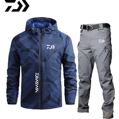 Daiwa Mens Autumn Winter Waterproof Fishing Clothes Windproof High Quality Mountaineering Fishing Suits Cycling Sport Jacket