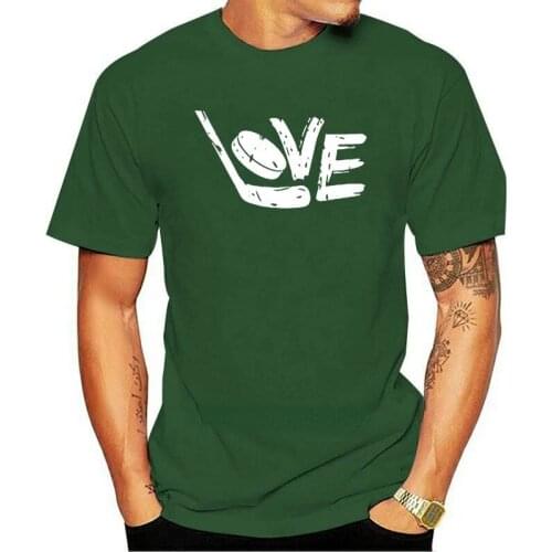 Harajuku New man t shirt Love Hockeyer Stick Puck - Sporters Fan Mens T-Shirt oversized t shirt woman tshirts