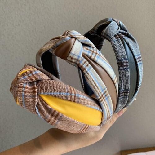 Korean Girl Sweet Simple Weave Hair Jewelry Headband Head Hoop For Women Headwear Black Golden Fashion Hair Accessories 2020 New