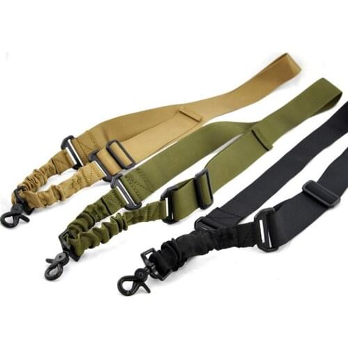 One Point Rifle Sling Tactical Gun Sling Shoulder Belt Strap Quick Release Bungee Shooting Hunting Accessories Airsoft M4 AR15