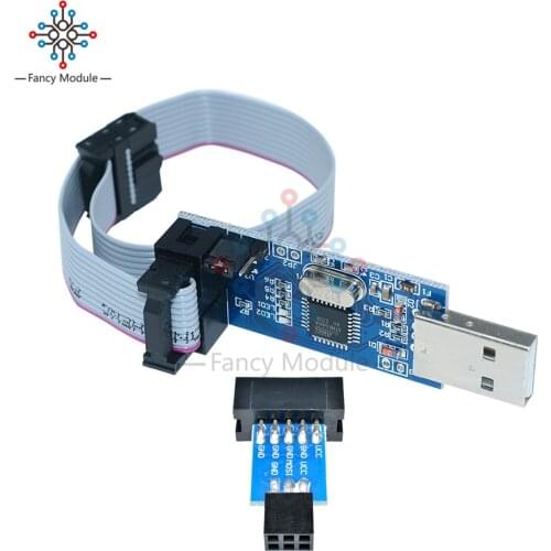Diymore 10 Pin to Standard 6 Pin Adapter Board with USBASP USBISP AVR Programmer USB ATMEGA8 ATMEGA128ATtiny/CAN/PWM for Arduino