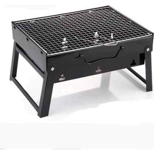 DD Portable Folding BBQ Grills Outdoor 2 Size Barbecue Grill for 6 People Cood Rolled Steel Sturdy and Durable Party Picnic BBQ