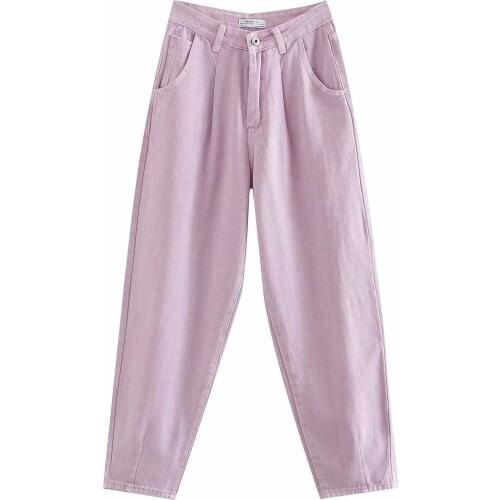 Multicolored High Waisted Skinny Skinny Version of Versatile Jeans Casual Pants Radish Women Fashion Casual Solid Color