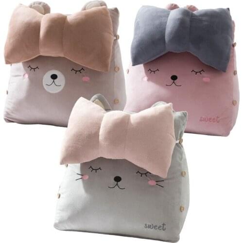 Cartoon Animal Adjustable Plush Pillow Waist Back Cozy Support Pillow PP Cotton Filling Soft Plush Back Cushion Pillows Toy