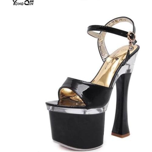 High-heeled sandals 2019 sexy waterproof platform peep toe womens shoes
