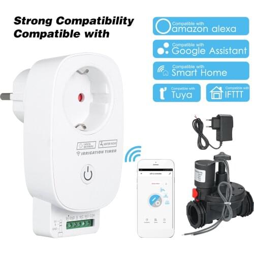 Outdoor Garden Timer WiFi Control Garden Irrigation System Sprinkler System Controller Home Automatic Watering Valve
