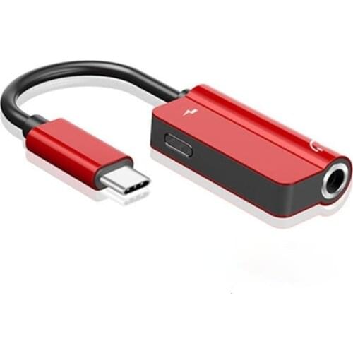 USB Type-C Audio Charging Adapter 2 In 1 Type C Male To Female 3.5mm Headphone Jack + Charging Converter for Huawei P20 Pro