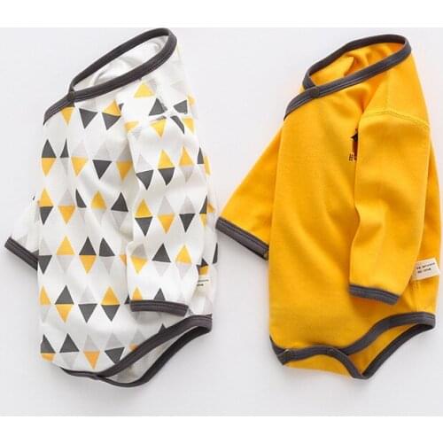 Spring babies triangle ha clothing cotton long sleeve slants open packages protect belly baby bag hip bone fart
