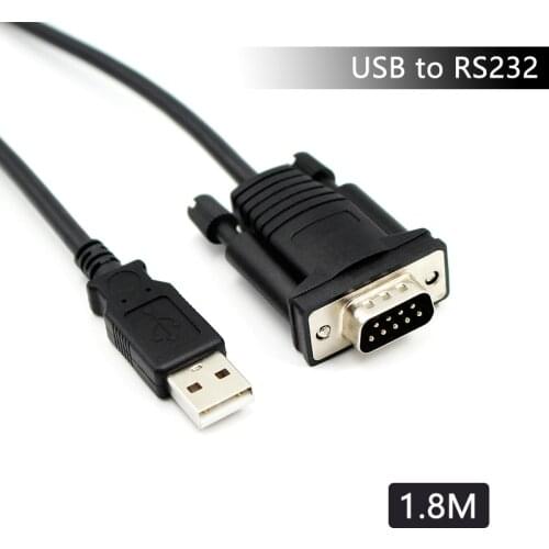 Wiistar USB to RS232 Serial Port 9 Pin Serial Cable 1.8m COM Port Adapter Converter Supports for Windows 8 No CD