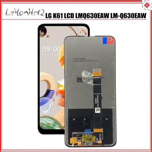 100% Test LCD 6.53" For LG K61 LCD LMQ630EAW LM-Q630EAW Display Touch Screen Digiziter Assembly For LG K61 LCD Screen