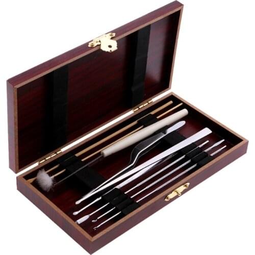 1Set 8Pcs Health Care Tool Ear Pick Cleaning Ear Wax Remover Cleaner Curette Kit