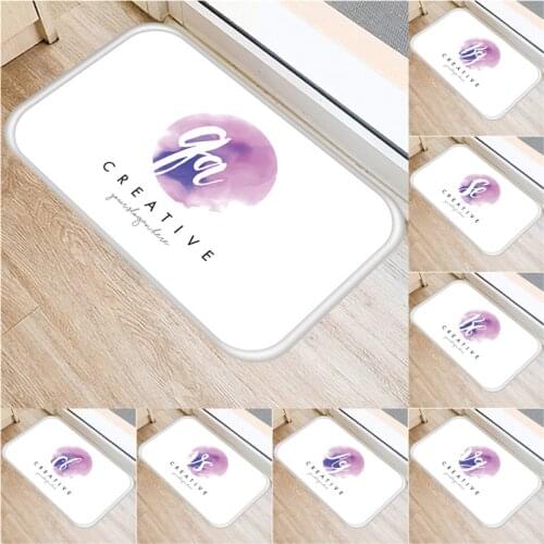 1 Pcs Creative Letter Doormat Welcome Home Entrance Floor Rug Non-slip Doormat Kitchen Bathroom Mat Outdoor Letter Mats