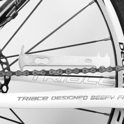 1pcs Bicycle Chain Wear Indicator Replacement Chain Standard Ruler MTB Bike Checker Repair Tool