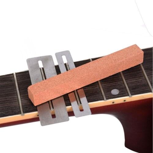 2/3PCS Guitar Polishing Tools Guitar Fret Wire Sanding Stone Protector Kit FretWire Polishing Beam DIY Luthier Tool