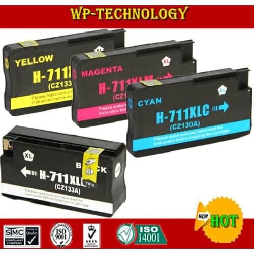 4pcs compatible ink cartridge For HP711 HP 711 for HP DesignJet T120 T520 For HP T520 T120 Printer