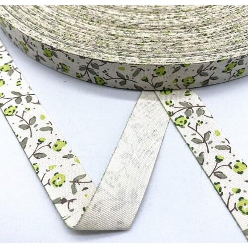 5yards 15mm Christmas/Butterfly/Flower Printed Polyester Cotton Ribbon DIY Wedding Christmas Party Gift Wrapping Supplies 51