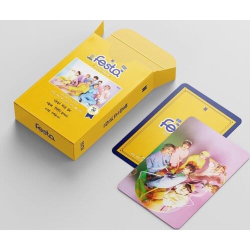 54PCS/SET KPOP Bangtan Boys 2021 FESTA Photo Cards Lomo Card 8TH Anniversary BUTTER PhotoCard Cards Wall Banner JIMIN SUGA