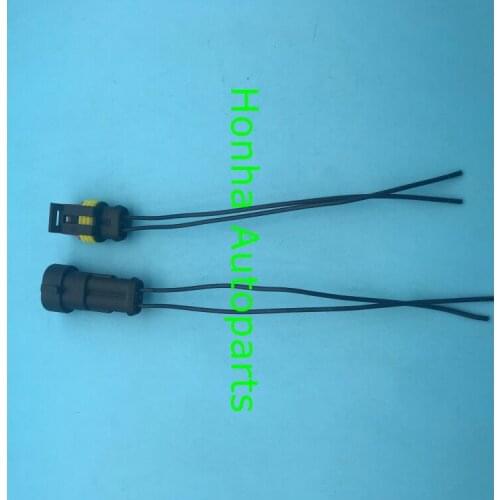 Free shipping 1PCS 282104-1 282080-1 Tyco 2 Way Pin Superseal male and female connector with 15cm 20AWG with DHL shipping charge