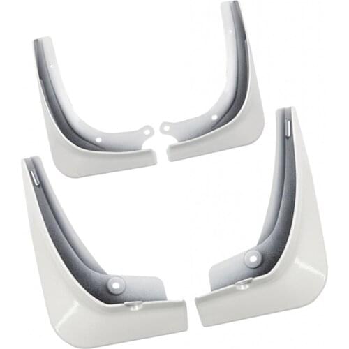 4Pcs Car Mud Flaps Splash Guards Fender Mudguard for Tesla Model 3 2016-2019, White