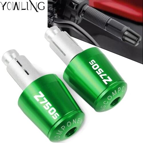 For KAWASAKI Z750S Z750 S Z 750S 2006-2008 2007 7/8''22mm Handlebar Grips Motorcycle Moto Handle Bar End Cap Weight Plugs Slider
