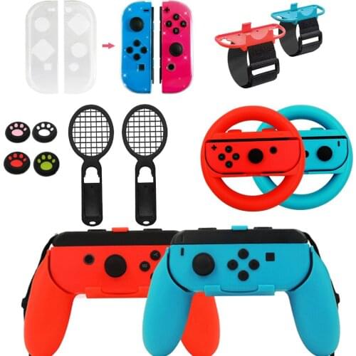 2 Pcs Game Joy-con Handle Grip Gaming Console Stand Comfortable Controller Holder for Nintendo Switch Dual Double Players Game