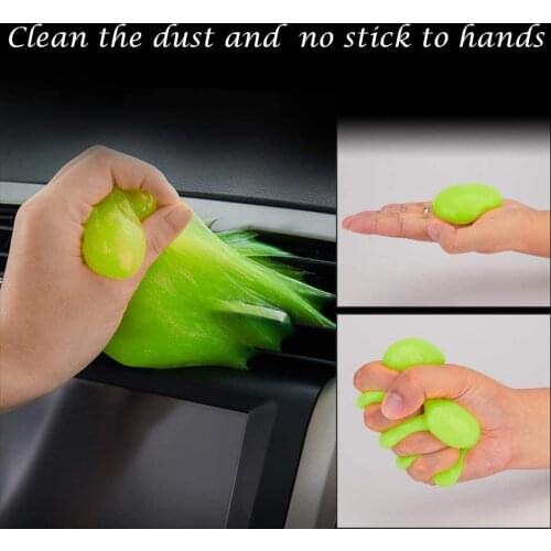 1pc Soft Home Office Cleaning Gel Car Air Vent Gap Dashboard Laptop Keyboard Gap Detail Dust Dirt Removal Cleaner Glue Slime