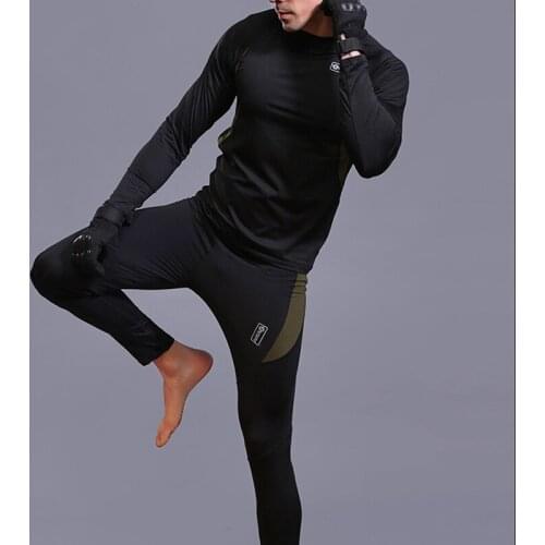 New Thermal Underwear Sets For Men Winter Long sleeve Thermo Underwear Long Winter Clothes Men motion Thick Thermal Clothing XXL
